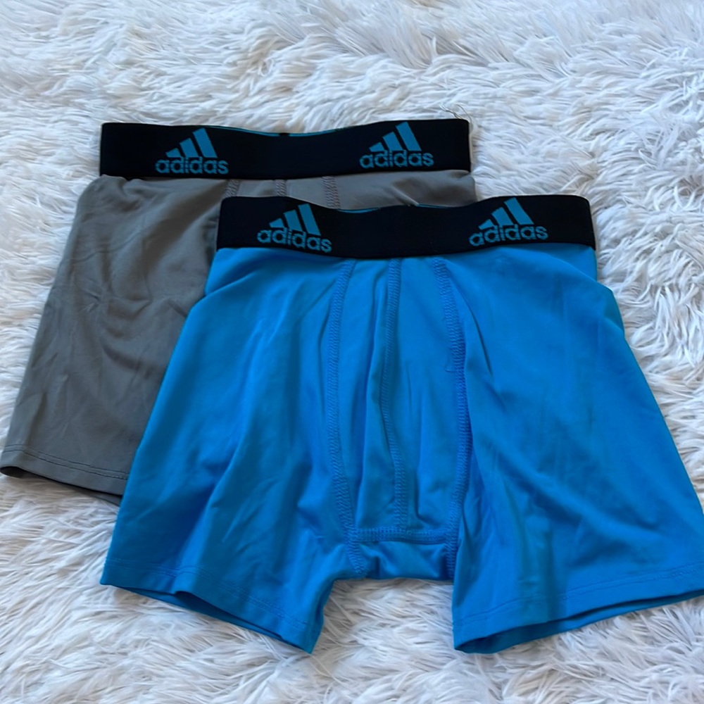 (2) Adidas Boy's Aeroready Underwear Boxer Briefs